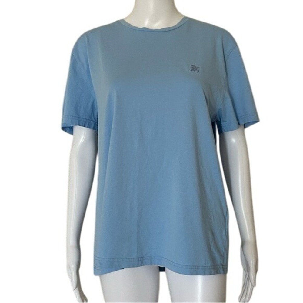 Vilebrequin Light Blue Short Sleeve Crew Neck Cotton  Pullover T-Shirt Large